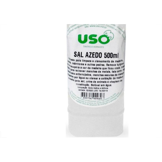 Sal Azedo Uso 500Ml Frasco 0977-2 Sal Azedo Uso 500Ml Frasco 0977-2