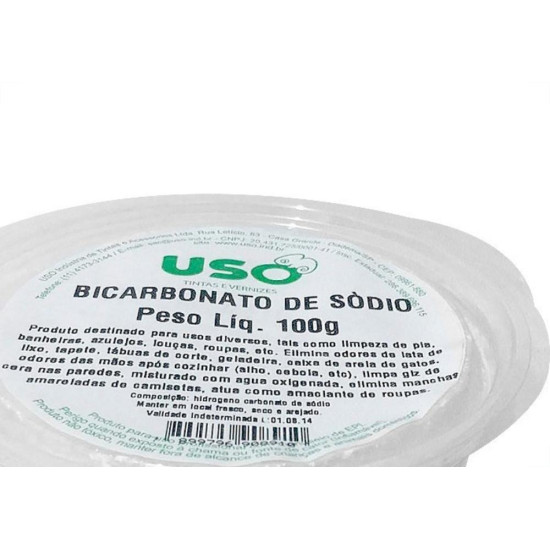 Bicarbonato De Sodio Uso 100G 0891-1 - Kit C/6 Bicarbonato De Sodio Uso 100G 0891-1 - Kit C/6