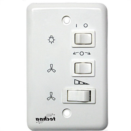 Controle Ventilador Techna Capacitivo 127V Branco Vt-007 Controle Ventilador Techna Capacitivo 127V Branco Vt-007