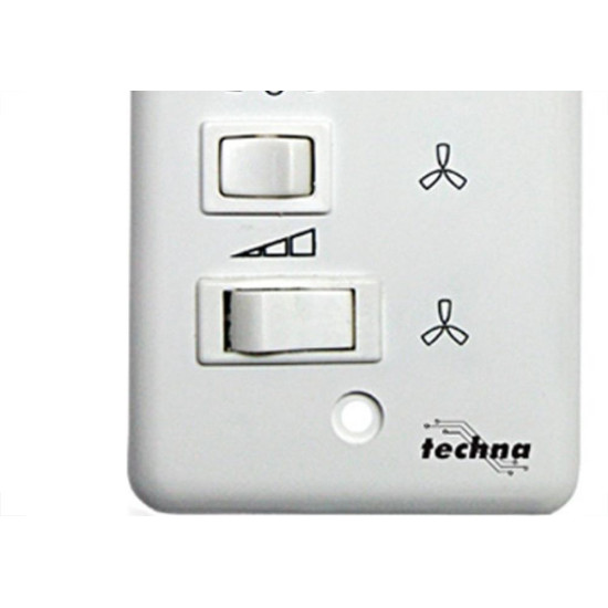 Controle Ventilador Techna Capacitivo 127V Branco Vt-007 Controle Ventilador Techna Capacitivo 127V Branco Vt-007