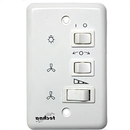 Controle Ventilador Techna Capacitivo 220V Branco Vt-008 Controle Ventilador Techna Capacitivo 220V Branco Vt-008