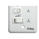 Controle Ventilador Techna Capacitivo 220V Branco Vt-008 Controle Ventilador Techna Capacitivo 220V Branco Vt-008
