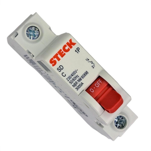 Kit C/4 - Disjuntor Steck Din Unipolar 04A   Sdd61C04