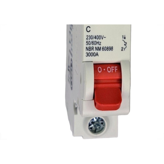 Kit C/4 - Disjuntor Steck Din Unipolar 04A   Sdd61C04