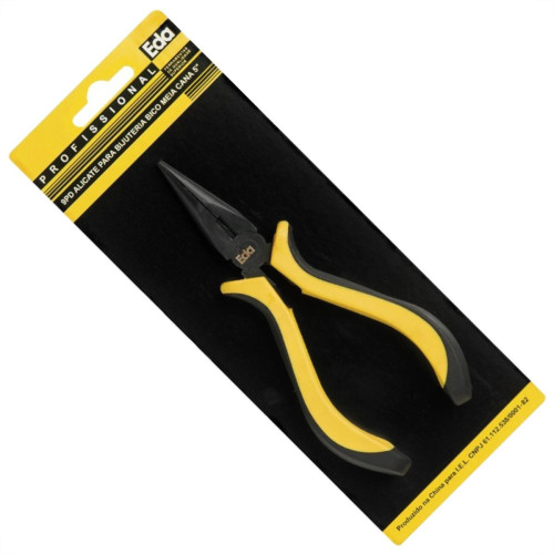 Alicate Bijouteria Eda Bico Liso Meia Cana 5'' 9Pd Alicate Bijouteria Eda Bico Liso Meia Cana 5'' 9Pd