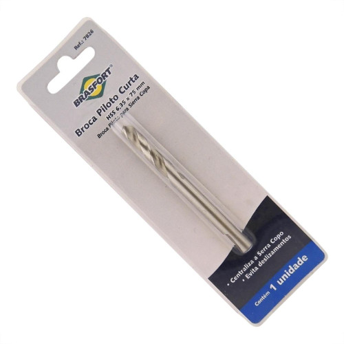 Broca Piloto Brasfort Curta Blister 7826 Broca Piloto Brasfort Curta Blister 7826