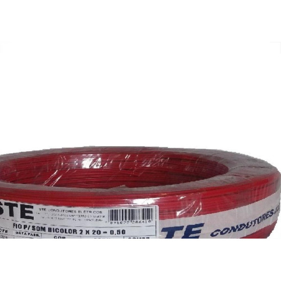 Fio Som Bicolor Ste 0,50Mm 2X20 Pr 703 Fio Som Bicolor Ste 0,50Mm 2X20 Pr 703