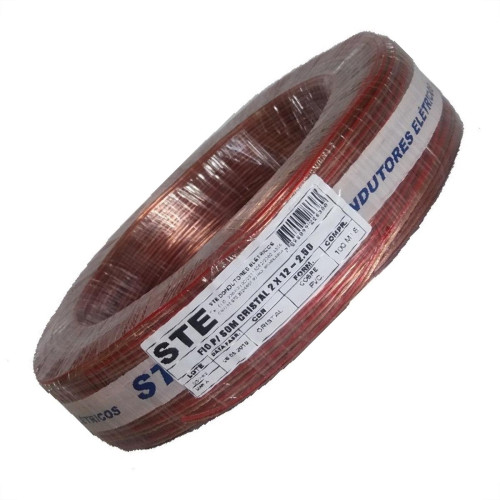 Fio Som Cristal Ste 2,50Mm 2X12 Pr 725 Fio Som Cristal Ste 2,50Mm 2X12 Pr 725