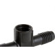 Plasbohn Preto Tee Interno 2'' 2466 - Kit C/5 Plasbohn Preto Tee Interno 2'' 2466 - Kit C/5