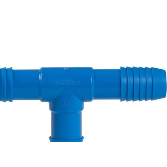 Plasbohn Azul Tee Interno Triplo 1'' 2469 - Kit C/25 Plasbohn Azul Tee Interno Triplo 1'' 2469 - Kit C/25