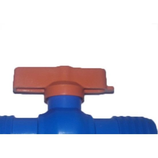 Registro Esfera Pvc Plasbohn Azul Uniao Dentada 3/4'' 3527 - Kit C/5 Registro Esfera Pvc Plasbohn Azul Uniao Dentada 3/4'' 3527 - Kit C/5