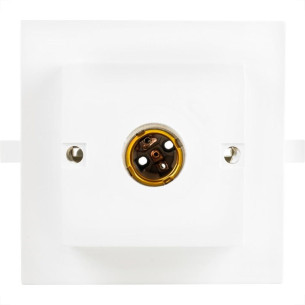 Plafonier Pvc Interneed Branco Quadrado Soquete Porcelana E27 67894 Plafonier Pvc Interneed Branco Quadrado Soquete Porcelana E27 67894