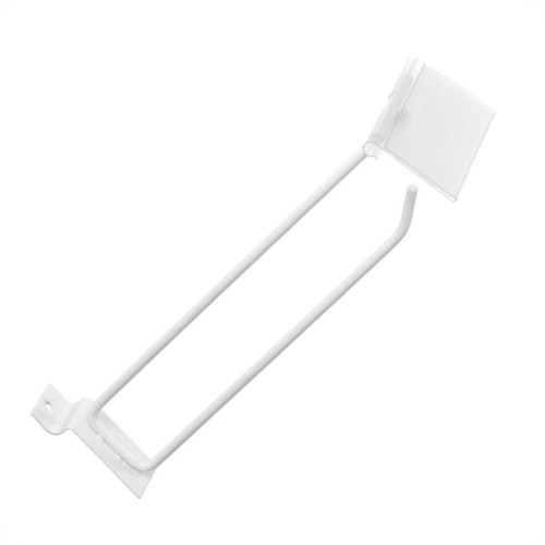 Gancho Painel Ms Com Porta Preco Branco 4,5Mmx15Cm 13548 - Kit C/10 Gancho Painel Ms Com Porta Preco Branco 4,5Mmx15Cm 13548 - Kit C/10