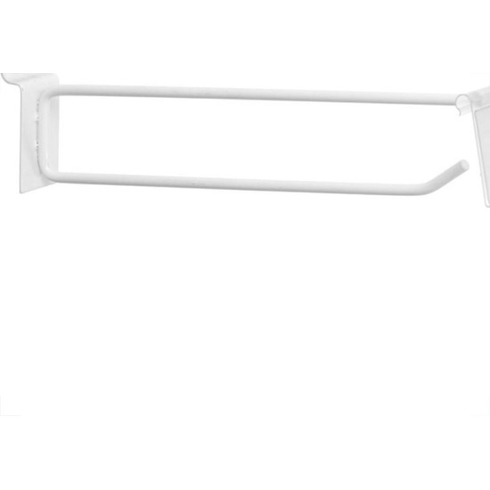 Gancho Painel Ms Com Porta Preco Branco 4,5Mmx15Cm 13548 - Kit C/10 Gancho Painel Ms Com Porta Preco Branco 4,5Mmx15Cm 13548 - Kit C/10