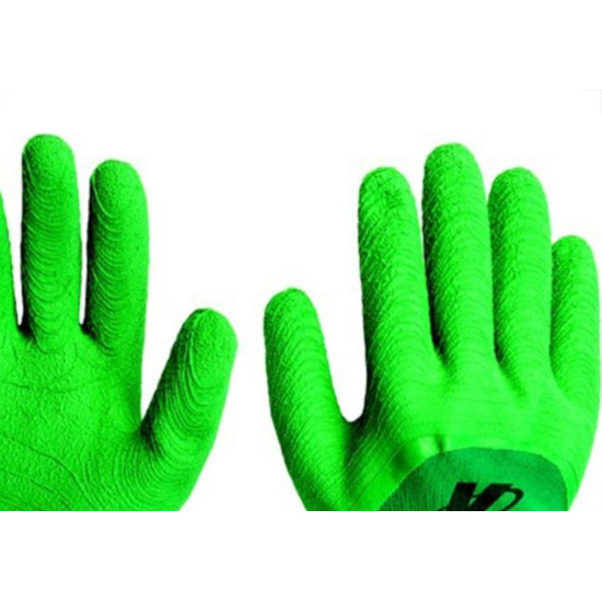 Luva Malha Kalipso Verde Confortato Emborrachada G Par - Kit C/12 Luva Malha Kalipso Verde Confortato Emborrachada G Par - Kit C/12