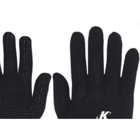 Luva Malha Kalipso Preta Trico Pigmentado Preto Par - Kit C/12 Luva Malha Kalipso Preta Trico Pigmentado Preto Par - Kit C/12