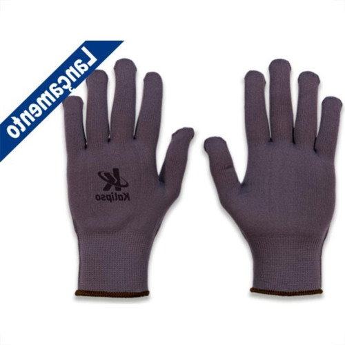 Luva Helanca Kalipso Nylon Cinza - Kit C/12 Luva Helanca Kalipso Nylon Cinza - Kit C/12