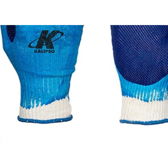 Luva Malha Kalipso Bluegrip Palma Emboarrachada M Par - Kit C/12 Luva Malha Kalipso Bluegrip Palma Emboarrachada M Par - Kit C/12