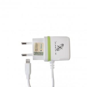 Carregador Turbo 1 Usb Com Pino Adaptador Iphone Com Cabo Bivolt Xc-Iph6-Usb