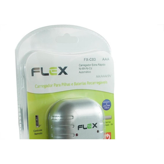 Carregador Flexgold Para Pilha Aaa 1100Ma Com 4 Aaa Fx-C03/Aaa Carregador Flexgold Para Pilha Aaa 1100Ma Com 4 Aaa Fx-C03/Aaa