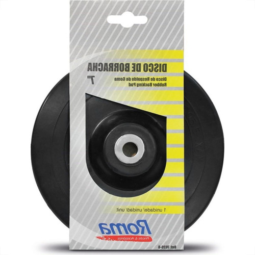 Disco Borracha Roma 7'' Para Esmerilhadeira Furo 5/8'' 7020 8 Disco Borracha Roma 7'' Para Esmerilhadeira Furo 5/8'' 7020 8
