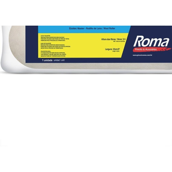 Rolo La Roma Ecotec Master 23Cm Sem Cabo 280 19 Rolo La Roma Ecotec Master 23Cm Sem Cabo 280 19