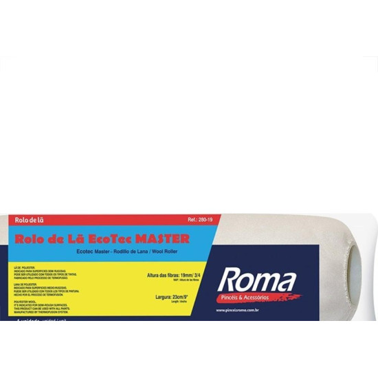 Rolo La Roma Ecotec Master 23Cm Sem Cabo 280 19 Rolo La Roma Ecotec Master 23Cm Sem Cabo 280 19