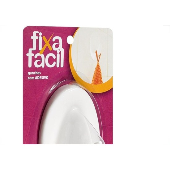 Gancho Adesivo Primafer Branco Plastico 2 1Kg 1 Peca Grande 2505 Gancho Adesivo Primafer Branco Plastico 2 1Kg 1 Peca Grande 2505