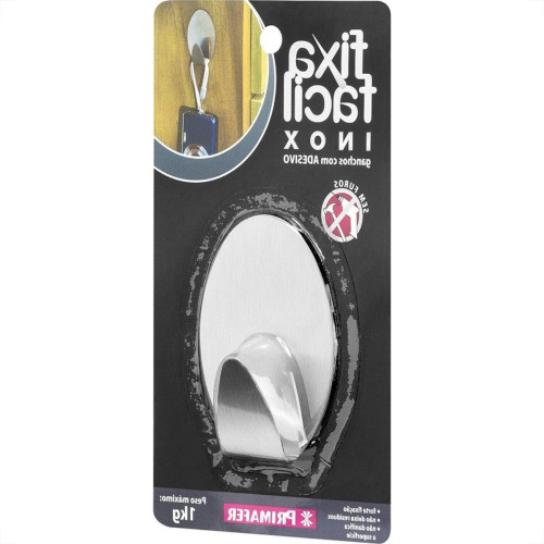 Gancho Adesivo Primafer Branco Inox 1 1Kg 1Peca Grande Pr2593 Gancho Adesivo Primafer Branco Inox 1 1Kg 1Peca Grande Pr2593