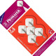 Gancho Adesivo Primafer Branco Plastico/Metal 0,3 1Kg 5 Pecas Losango Pr2561