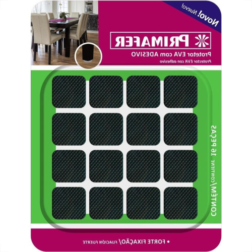 Protetor Adesivo Primafer Eva Quadrado Pequeno 16Pecas Pr2111