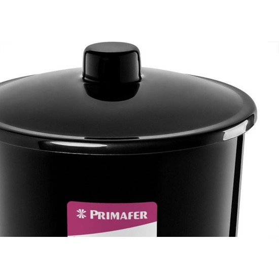 Lixeira Primafer Plastico 6 Litros Preta Com Tampa Pr1014-8 Lixeira Primafer Plastico 6 Litros Preta Com Tampa Pr1014-8