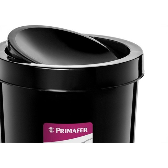 Lixeira Primafer Basculante 4,3L Preta Pr1017-8 Lixeira Primafer Basculante 4,3L Preta Pr1017-8