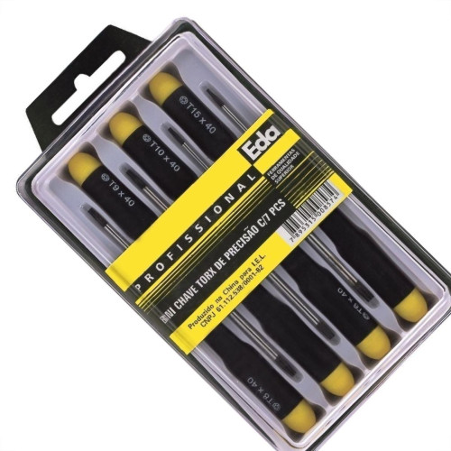 Chave De Precisao Eda Torx 7 Pecas 8Ni Chave De Precisao Eda Torx 7 Pecas 8Ni