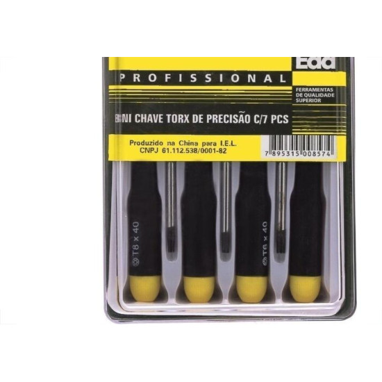 Chave De Precisao Eda Torx 7 Pecas 8Ni Chave De Precisao Eda Torx 7 Pecas 8Ni