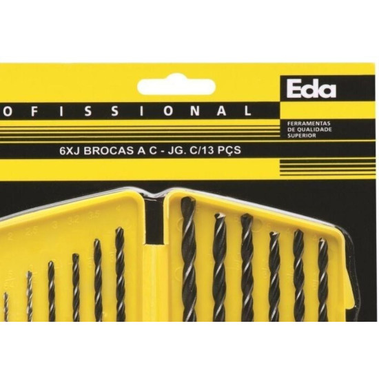 Broca Aco Carbono Eda 1.5 A 5/32'' Kit Com 13 6Xj 6Xj Broca Aco Carbono Eda 1.5 A 5/32'' Kit Com 13 6Xj 6Xj