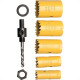 Serra Copo Multiuso Eda Bimetal 3/4'' A 1.3/8'' Com 7 Pecas 9Jp Serra Copo Multiuso Eda Bimetal 3/4'' A 1.3/8'' Com 7 Pecas 9Jp