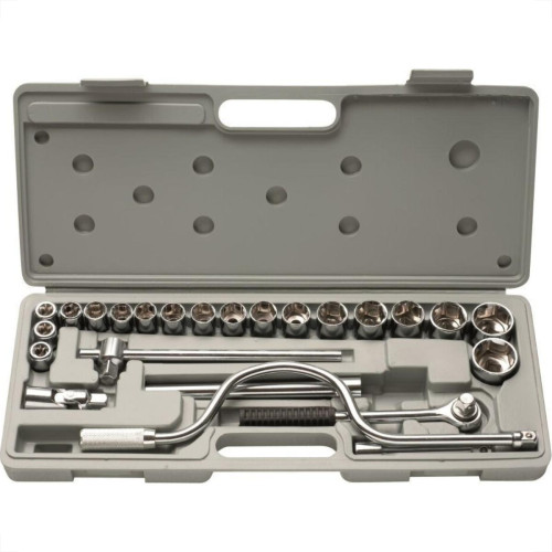 Soquete Eda Bits Com Catraca Encaixe 1/2''24 Pecas 2Gd Soquete Eda Bits Com Catraca Encaixe 1/2''24 Pecas 2Gd