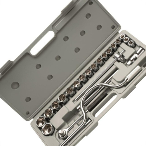 Soquete Eda Bits Com Catraca Encaixe 1/2''24 Pecas 2Gd Soquete Eda Bits Com Catraca Encaixe 1/2''24 Pecas 2Gd