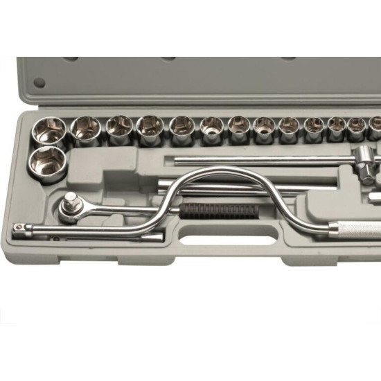 Soquete Eda Bits Com Catraca Encaixe 1/2''24 Pecas 2Gd Soquete Eda Bits Com Catraca Encaixe 1/2''24 Pecas 2Gd