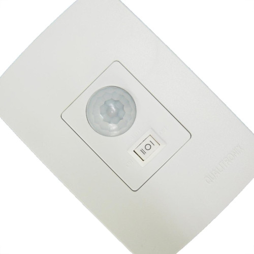 Sensor Qualitronix Parede Embutir Foto 180° Com Chave Branco Qi6M Sensor Qualitronix Parede Embutir Foto 180° Com Chave Branco Qi6M