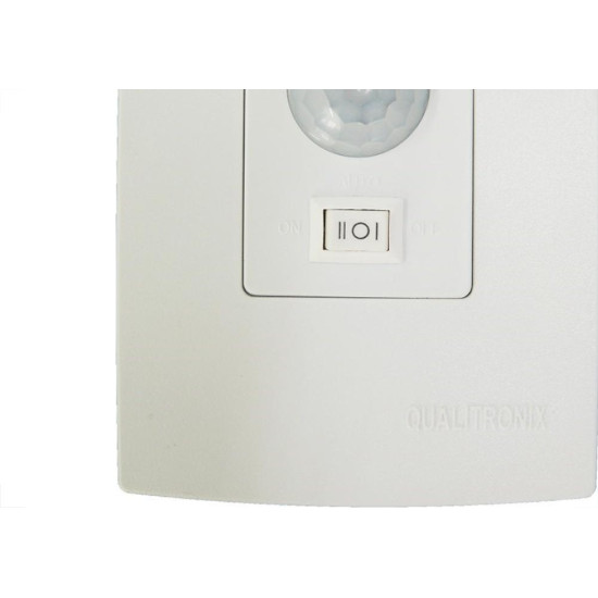 Sensor Qualitronix Parede Embutir Foto 180° Com Chave Branco Qi6M Sensor Qualitronix Parede Embutir Foto 180° Com Chave Branco Qi6M