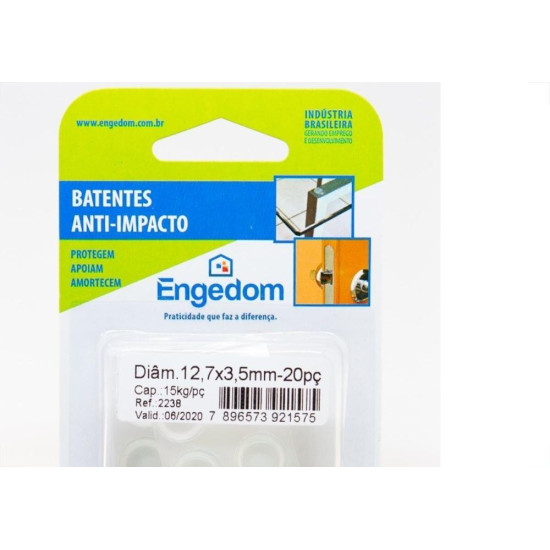 Protetor Adesivo Engedom Redondo 12,7X3Mm 20Pecas 2238