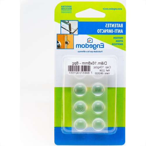 Protetor Adesivo Engedom Redondo 16X8Mm 08Pecas 2236