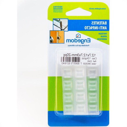 Protetor Adesivo Engedom Quadrado 12,7X3Mm 20Pecas 2245