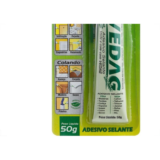 Cola Sela Vedag Acrilica Multiuso Garin Incolor 50G Vaui-050 Cola Sela Vedag Acrilica Multiuso Garin Incolor 50G Vaui-050