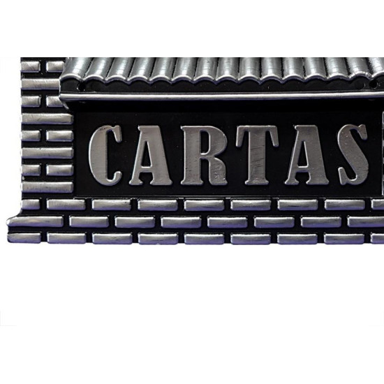 Caixa Carta Real Plastico''Casinha''N04P Prata Media 67 Caixa Carta Real Plastico''Casinha''N04P Prata Media 67