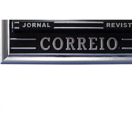 Caixa Carta Real Plastico''Correio''N28P Prata Media 488 Caixa Carta Real Plastico''Correio''N28P Prata Media 488