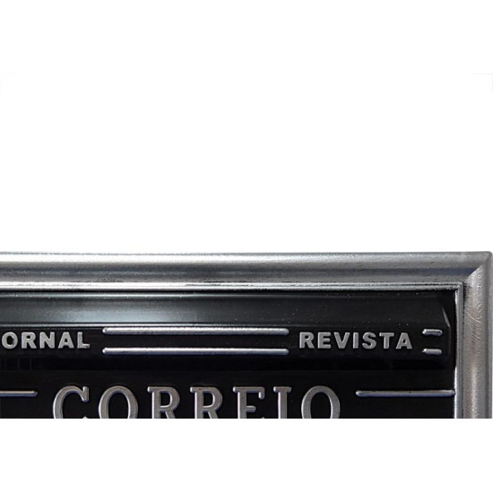 Caixa Carta Real Plastico''Correio''N28P Prata Media 488 Caixa Carta Real Plastico''Correio''N28P Prata Media 488