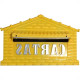Caixa Carta Real Plastico''Casinha''N04P Amarela Media 735 Caixa Carta Real Plastico''Casinha''N04P Amarela Media 735